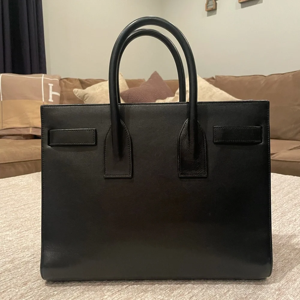 Saint Laurent Carryall Sac De Jour Leather Satchel - Picture 10 of 13